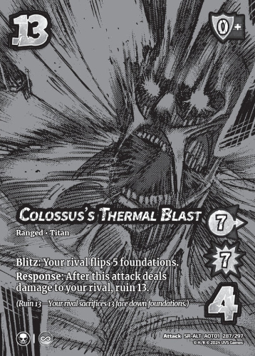 Colossus's Thermal Blast