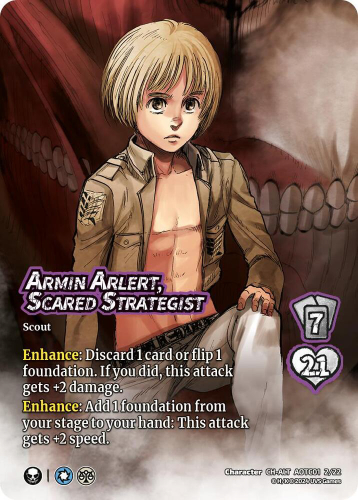 Armin Arlert, Scared Strategist