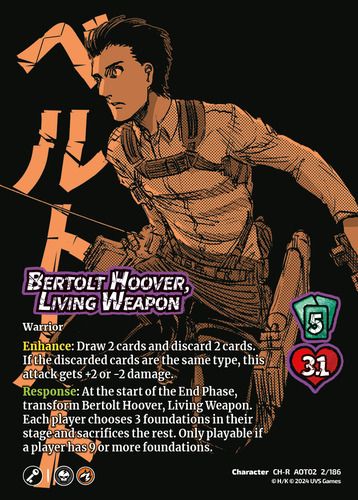 Bertolt Hoover, Living Weapon