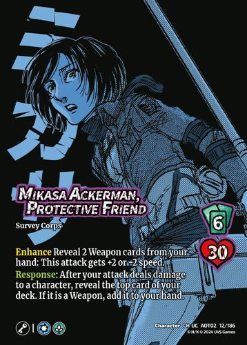 Mikasa Ackerman, Protective Friend