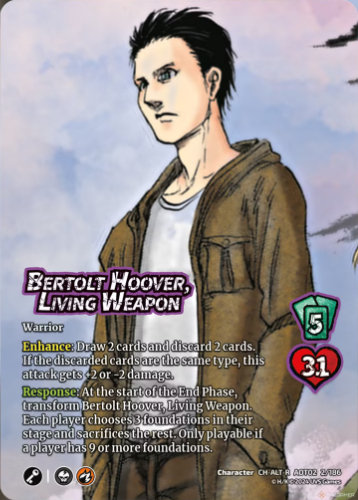 Bertolt Hoover, Living Weapon