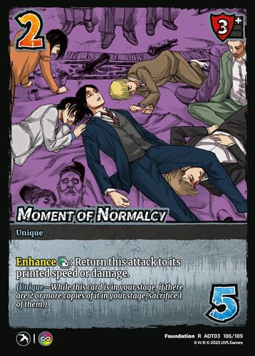 Moment of Normalcy