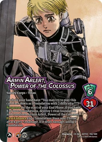 Armin Arlert, Power of the Colossus