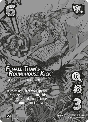 Female Titan's Roundhouse Kick