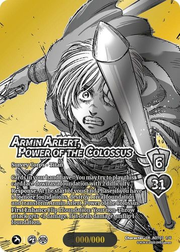 Armin Arlert, Power of the Colossus