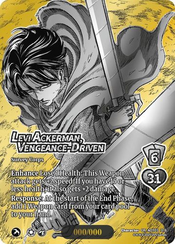 Levi Ackerman, Vengeance-Driven