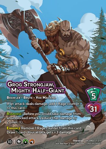 Grog Strongjaw, Mighty Half-Giant