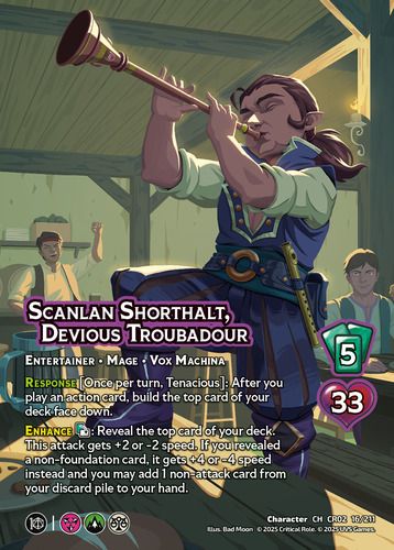 Scanlan Shorthalt, Devious Troubadour