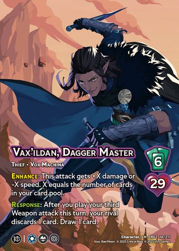 Vax'ildan, Dagger Master