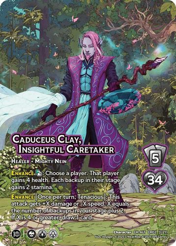 Caduceus Clay, Insightful Caretaker