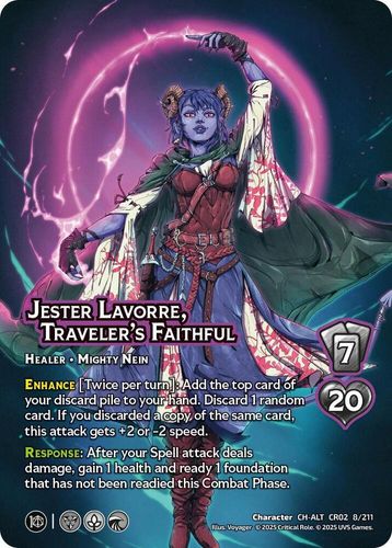 Jester Lavorre, Traveler's Faithful