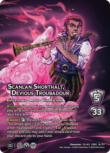 Scanlan Shorthalt, Devious Troubadour