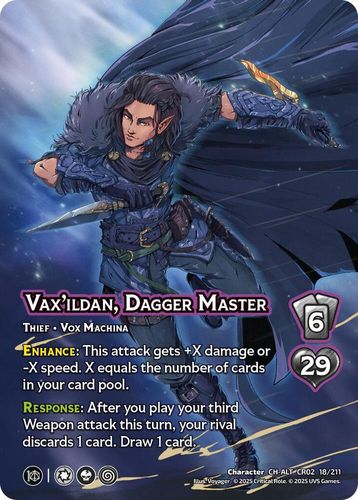 Vax'ildan, Dagger Master