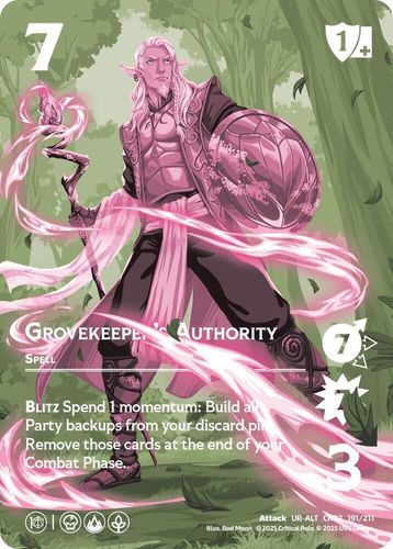 Grovekeeper's Authority