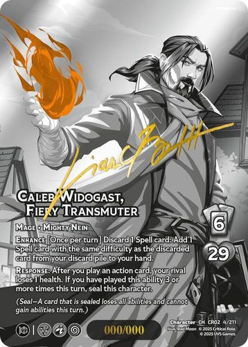 Caleb Widogast, Fiery Transmuter