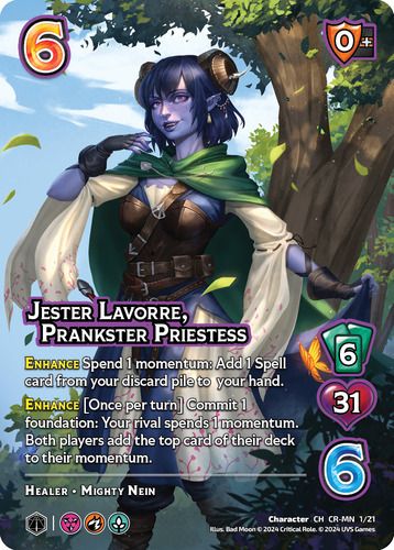 Jester Lavorre, Prankster Priestess