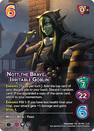 Nott the Brave, Irritable Goblin