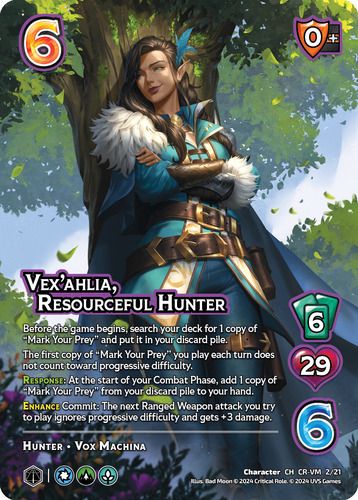 Vex'ahlia, Resourceful Hunter