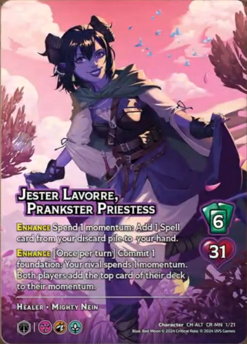 Jester Lavorre, Prankster Priestess