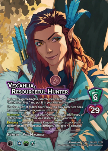 Vex'ahlia, Resourceful Hunter