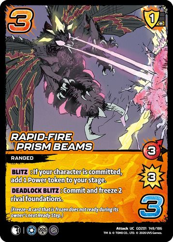 Rapid-Fire Prism Beams