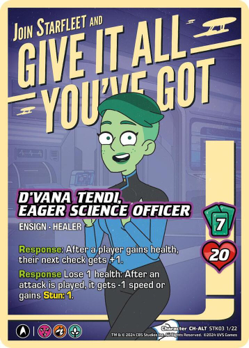 D'Vana Tendi, Eager Science Officer