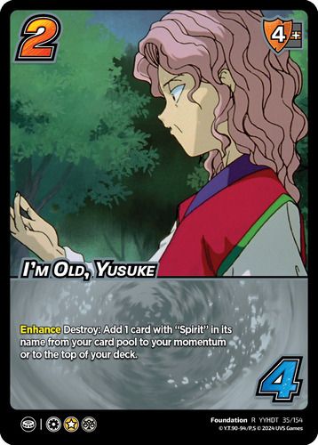 I'm Old, Yusuke